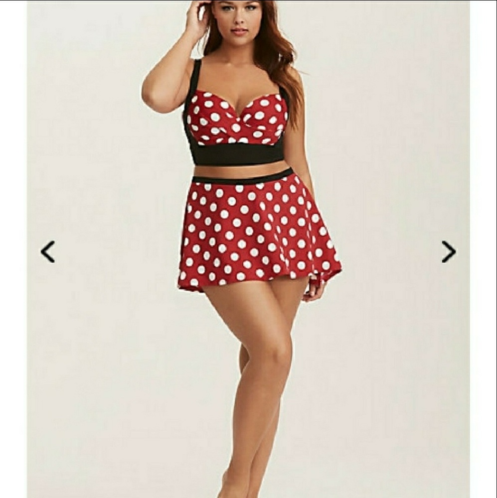 *SOLD* New! 6x Torrid Minnie Mouse Skirt Bikini - Picture 2 of 6